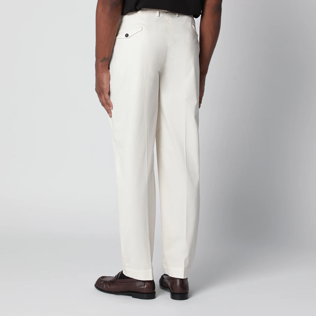 Santaniello White trousers in cotton