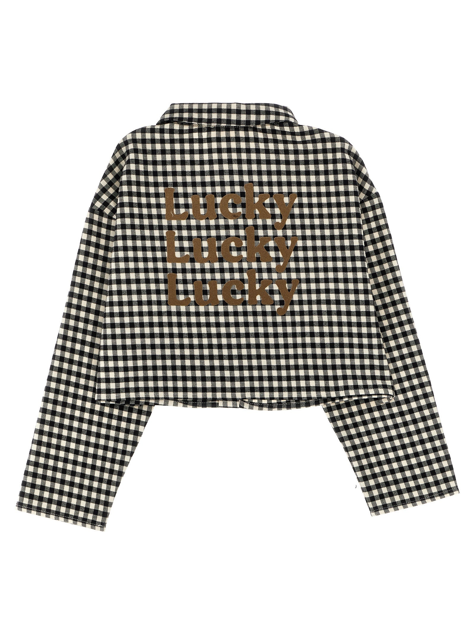 Douuod Flannel Crop Shirt