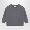 Douuod Grey cotton blend crew-neck sweatshirt