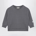 Douuod Grey cotton blend crew-neck sweatshirt
