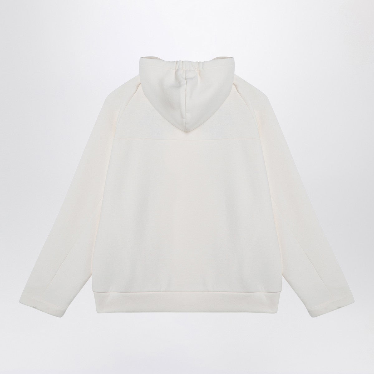 Douuod Ivory cotton blend hoodie