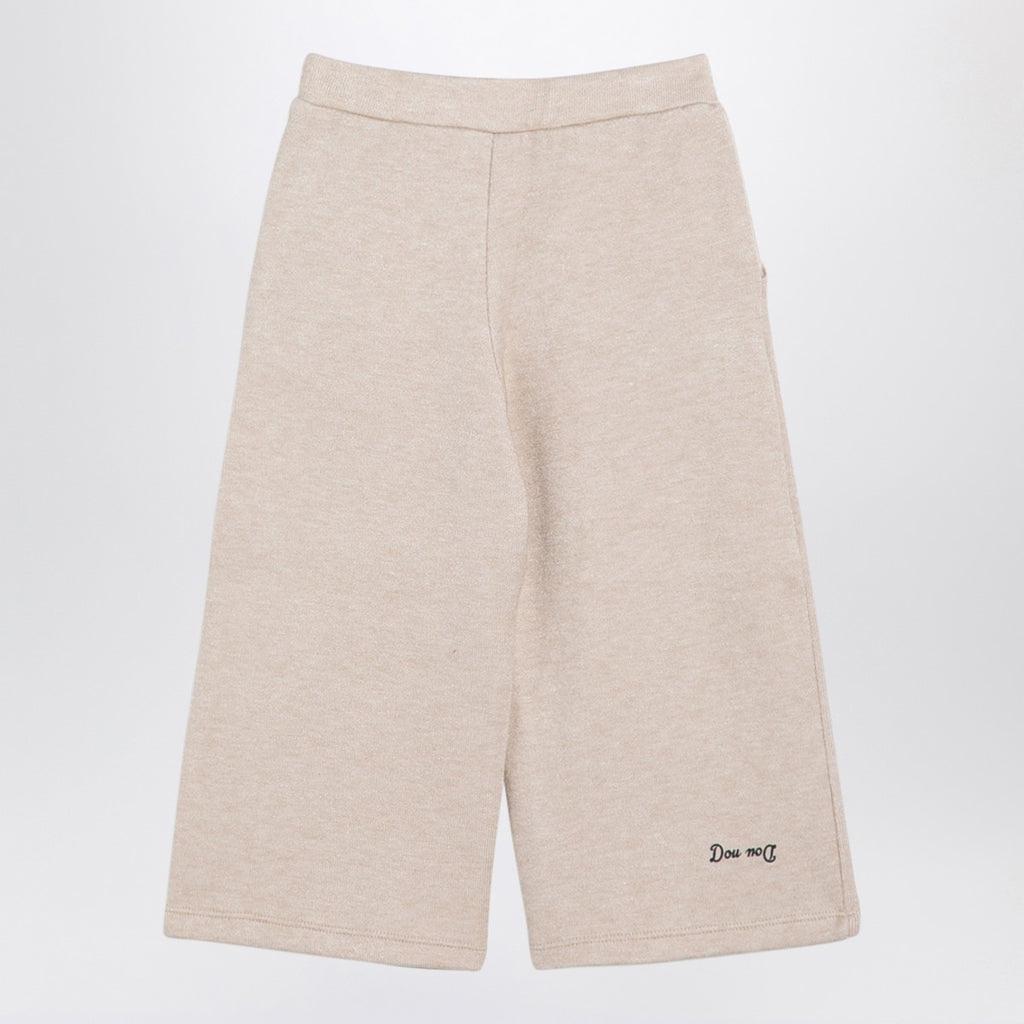 Douuod Beige viscose blend trousers