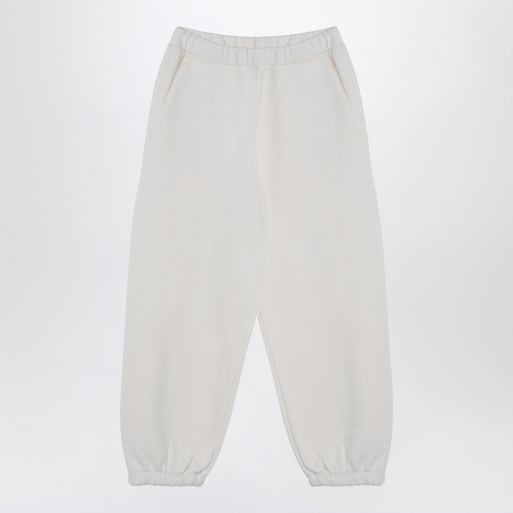 Douuod Ivory cotton-blend jogging trousers