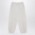 Douuod Ivory cotton-blend jogging trousers