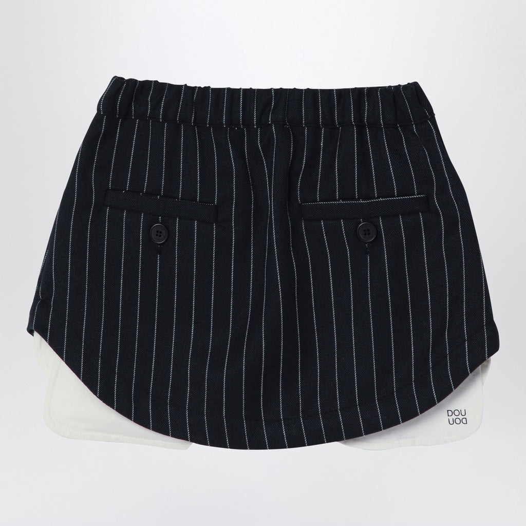 Douuod Navy blue pinstripe Grace skirt
