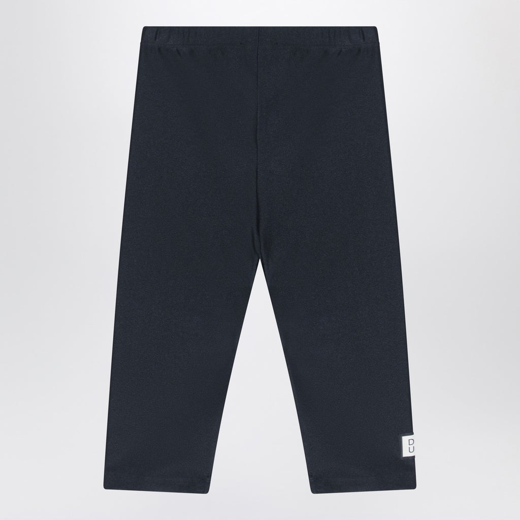 Douuod Black shiny nylon-blend leggings