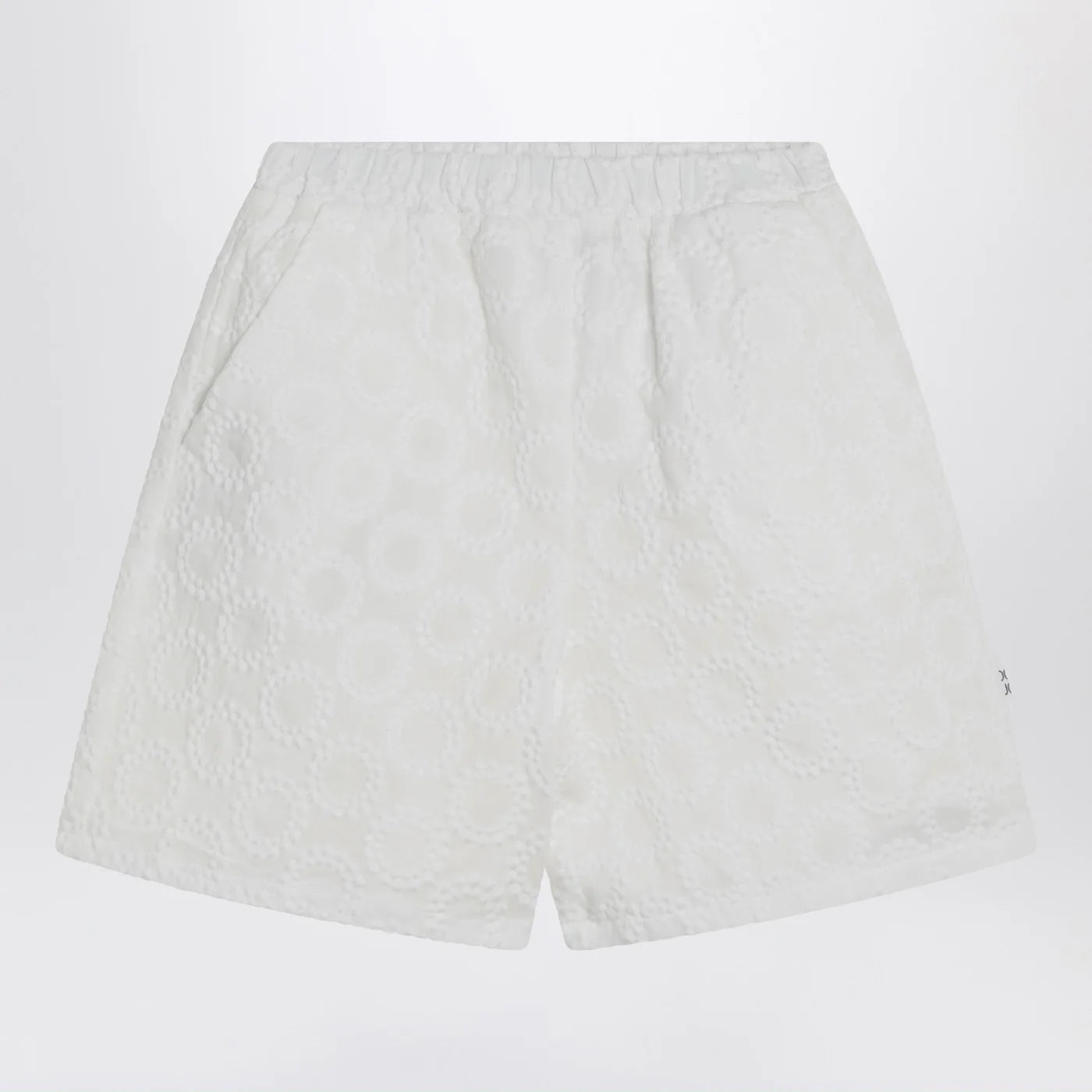 Douuod White cotton Shorts