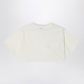 Douuod Ivory cropped t-shirt in cotton