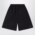 Douuod Primula black bermuda shorts in cotton poplin