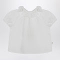 Teddy & Minou White blouse with ruffles in cotton