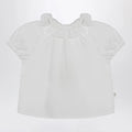 Teddy & Minou White blouse with ruffles in cotton