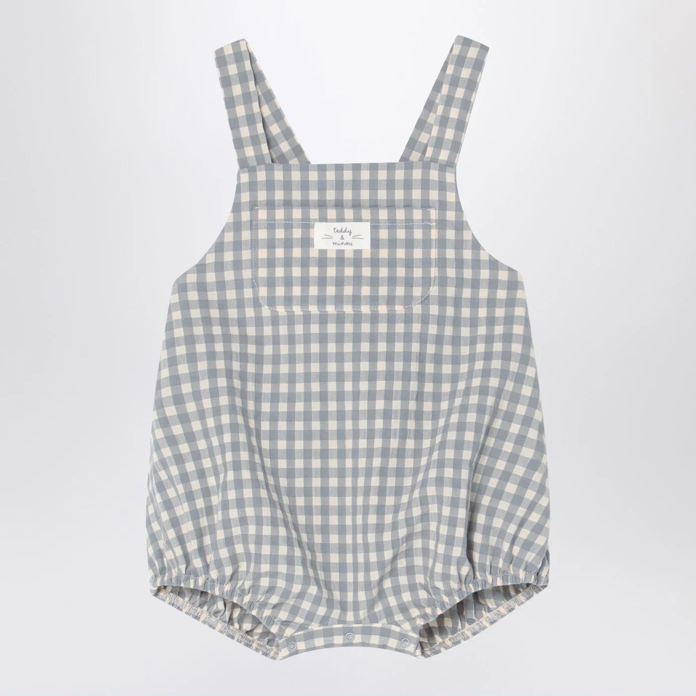 Teddy & Minou Checked overall with t-shirt