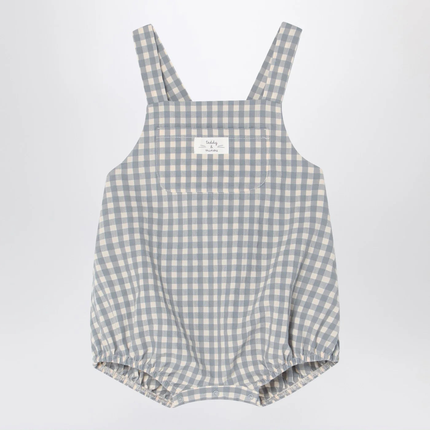 Teddy & Minou Checked overall with t-shirt