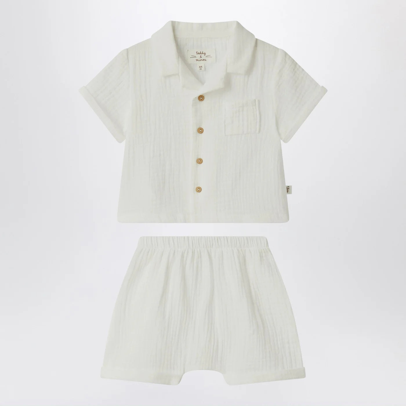 Teddy & Minou Two-piece set in milky white