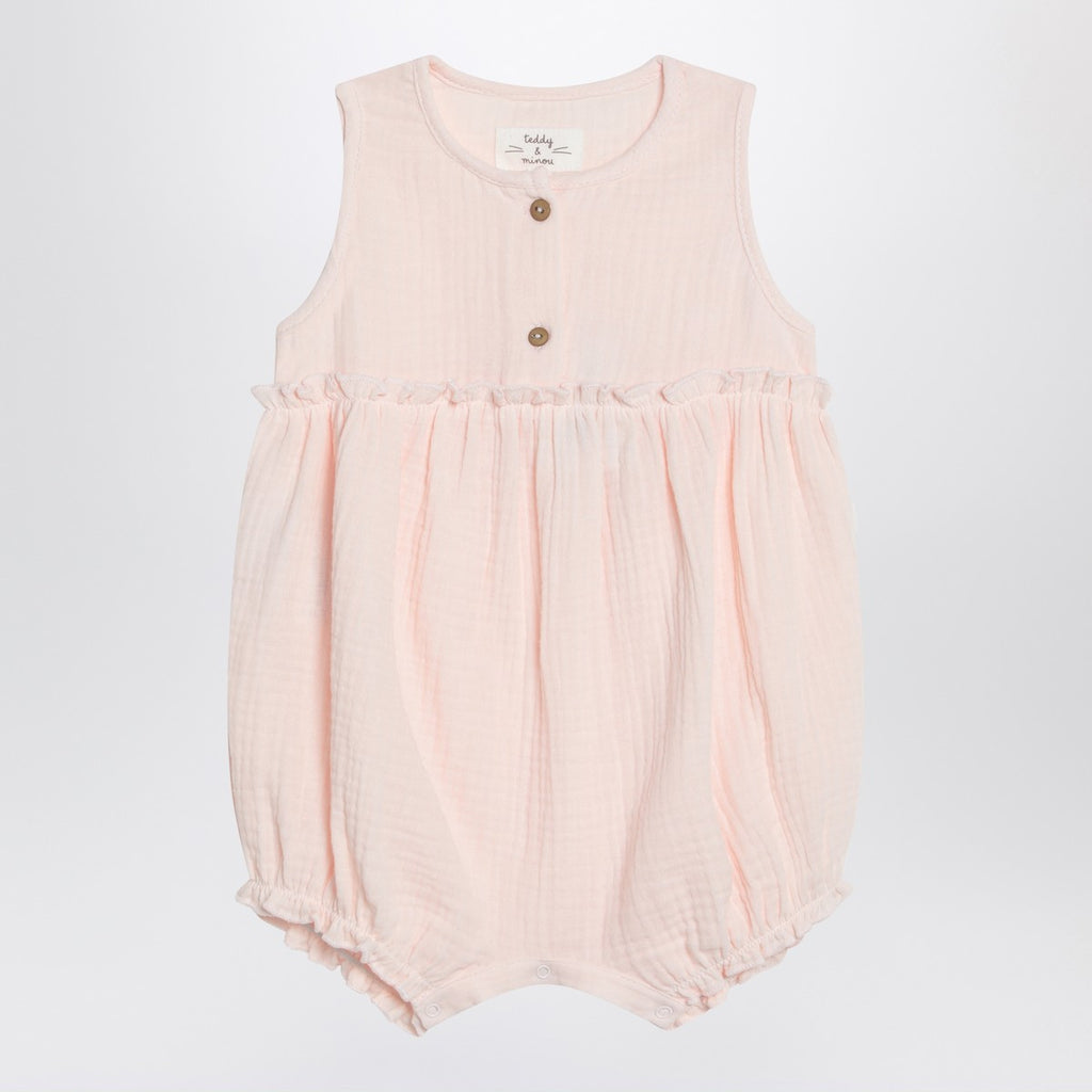 Teddy & Minou Pink cotton romper