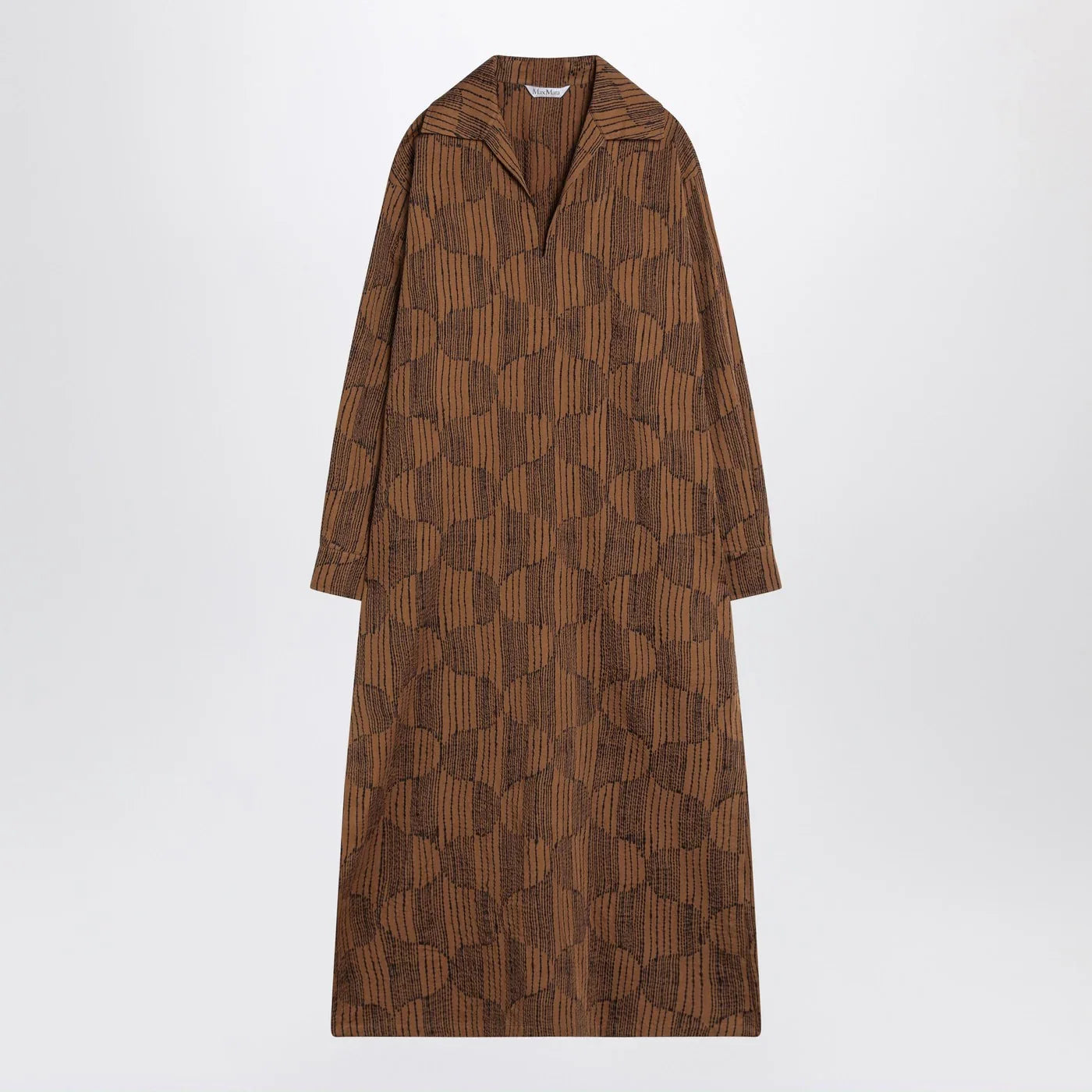 Max Mara Olive green shirt dress in cotton