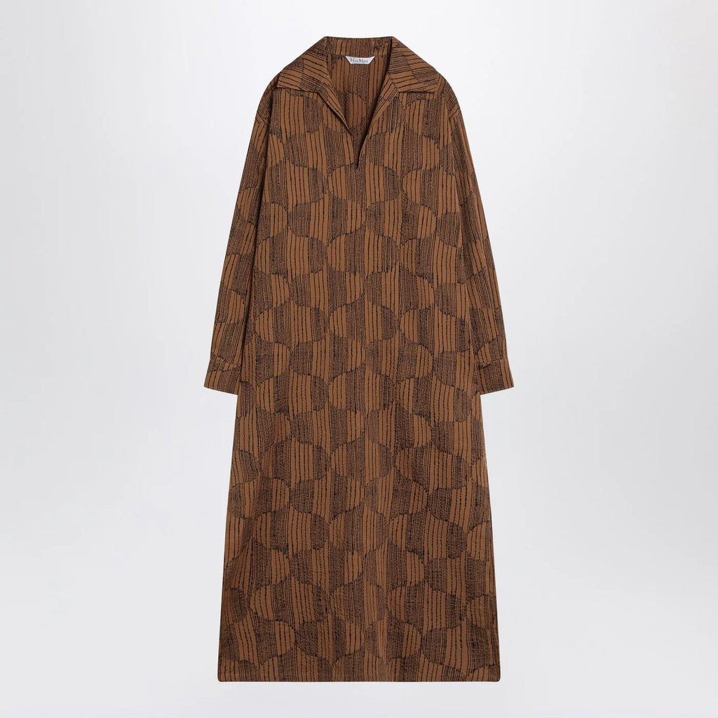 Max Mara Olive green shirt dress in cotton