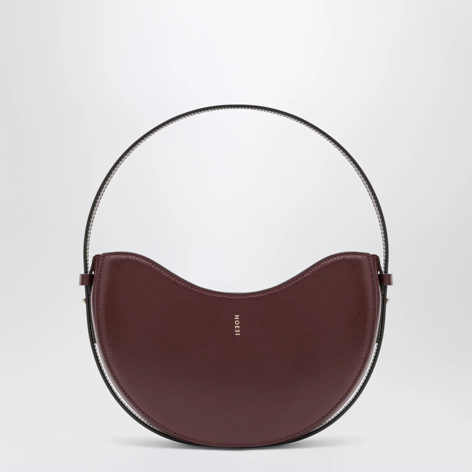 NOESI Ellie plum-colored bag in smooth leather