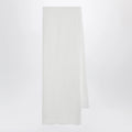 Destin White silk and cashmere-blend scarf