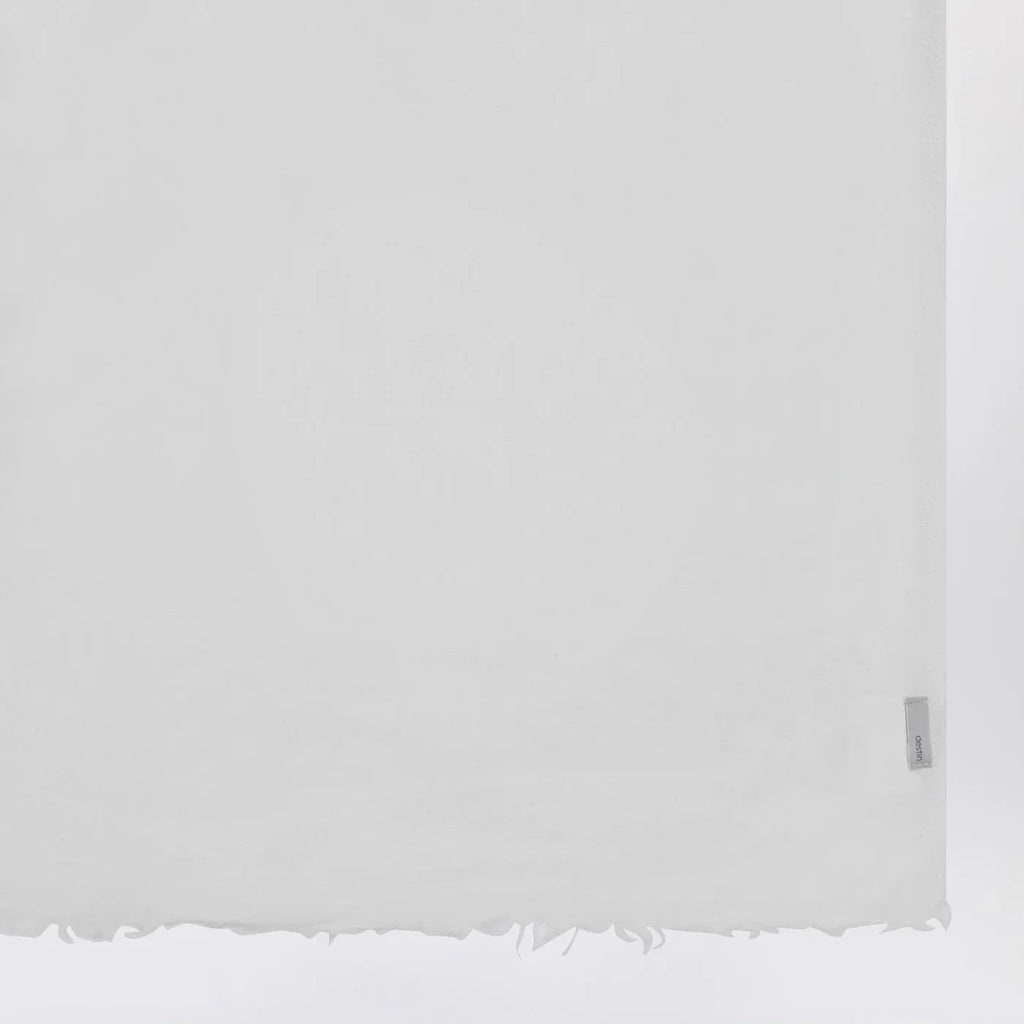 Destin White silk and cashmere-blend scarf
