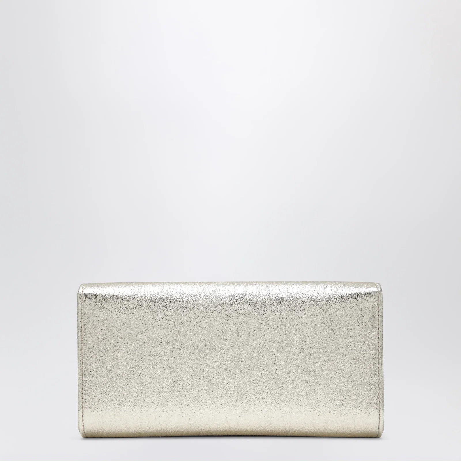 Jimmy Choo Emmie Brilliance fabric clutch in platinum ice