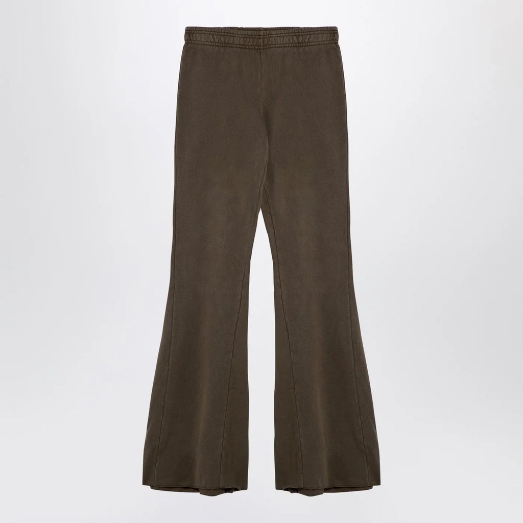 Entire Studios Organic cotton military green flared trousers