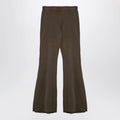 Entire Studios Organic cotton military green flared trousers