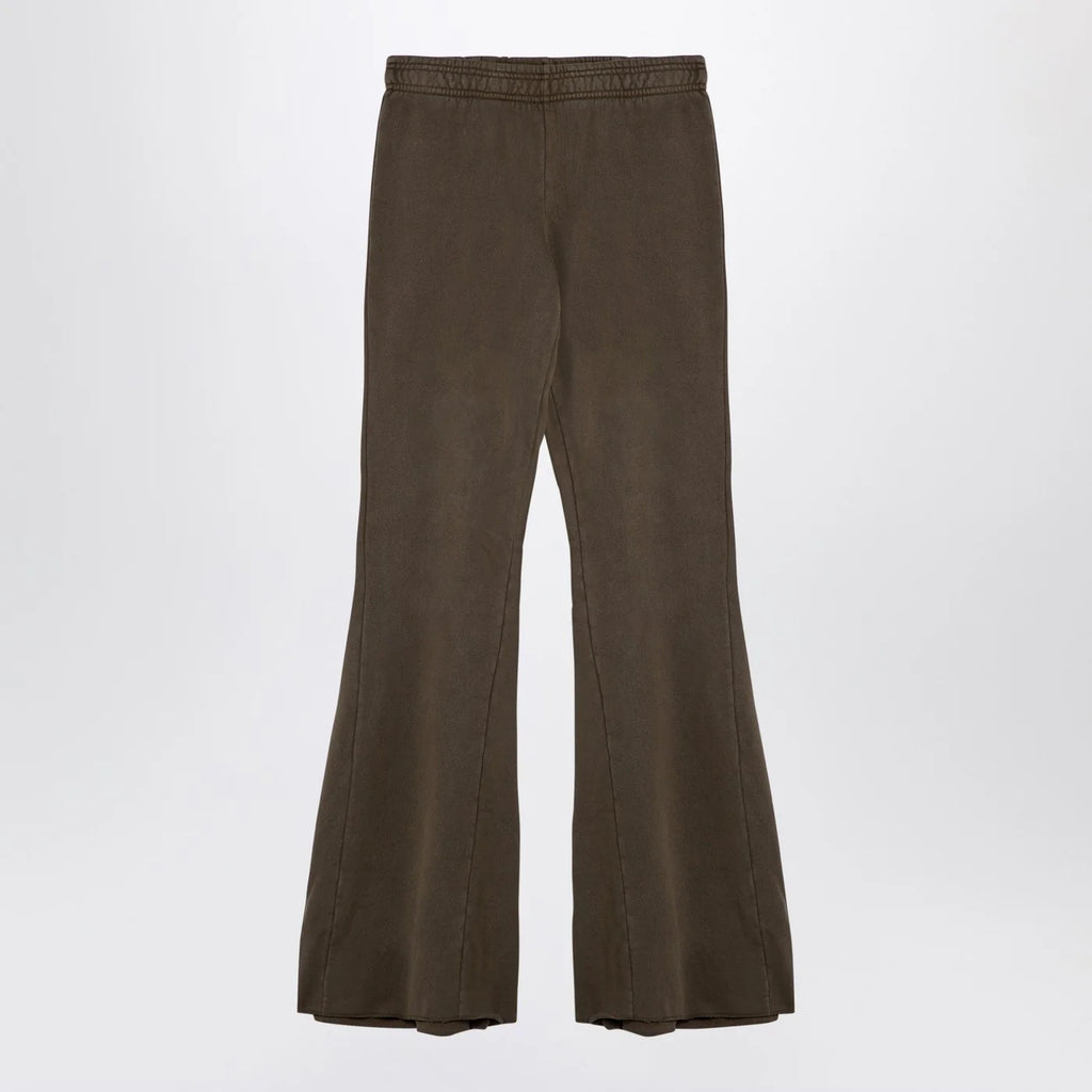 Entire Studios Organic cotton military green flared trousers