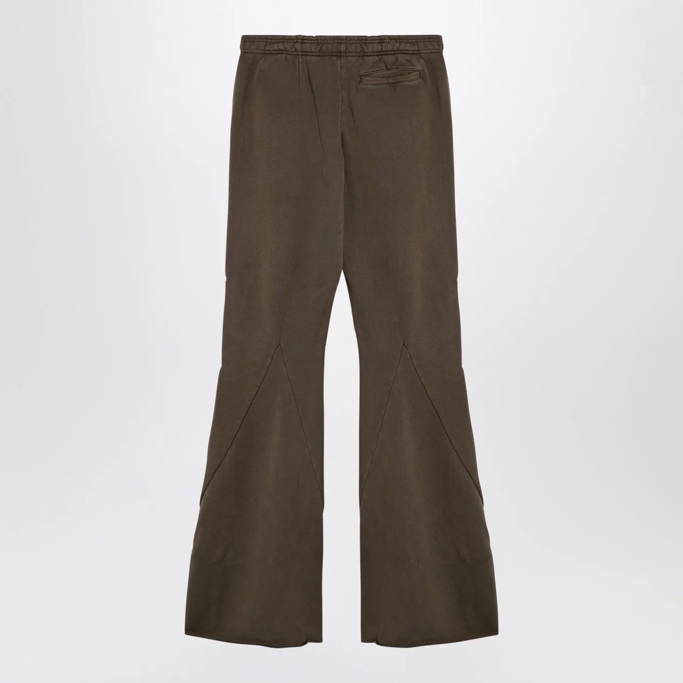 Entire Studios Organic cotton military green flared trousers
