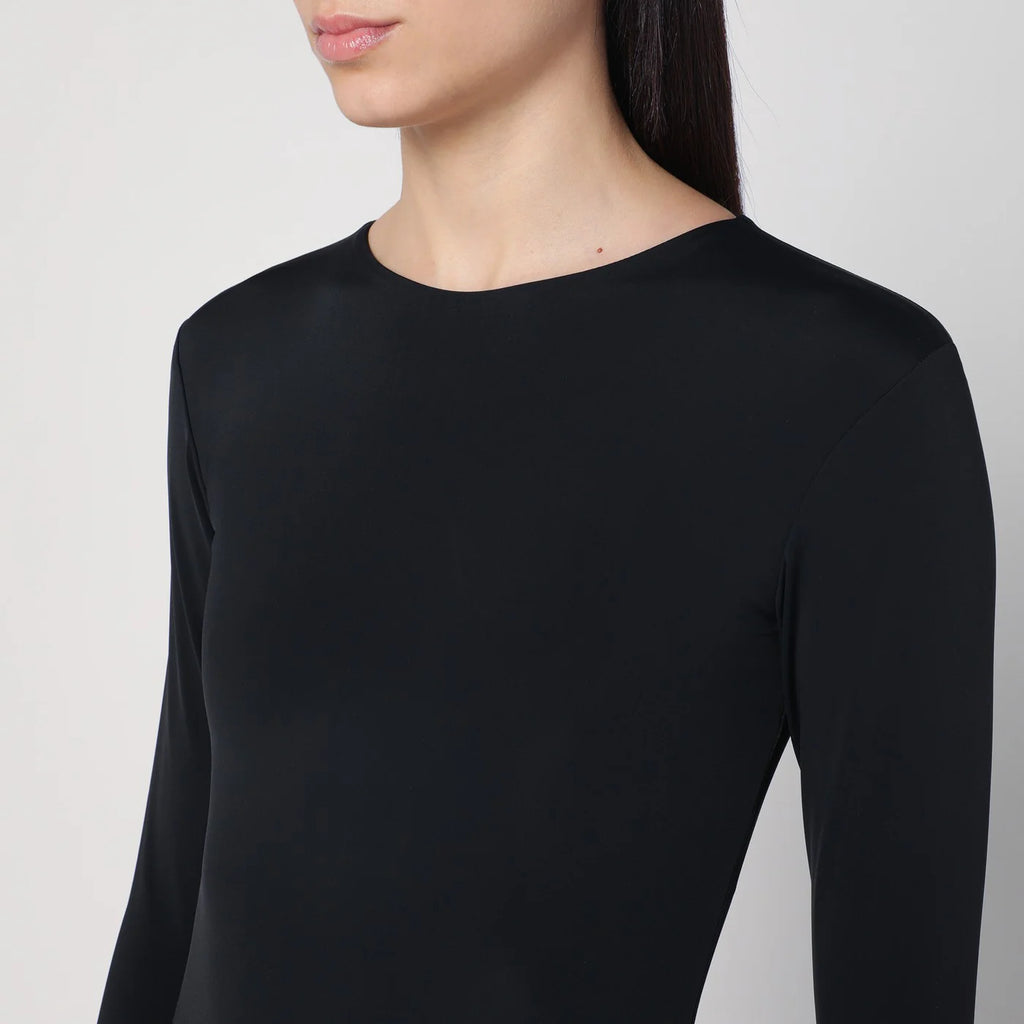 Entire Studios Black nylon-blend bodysuit