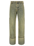 Entire Studios Cuff Surface Wave Jeans