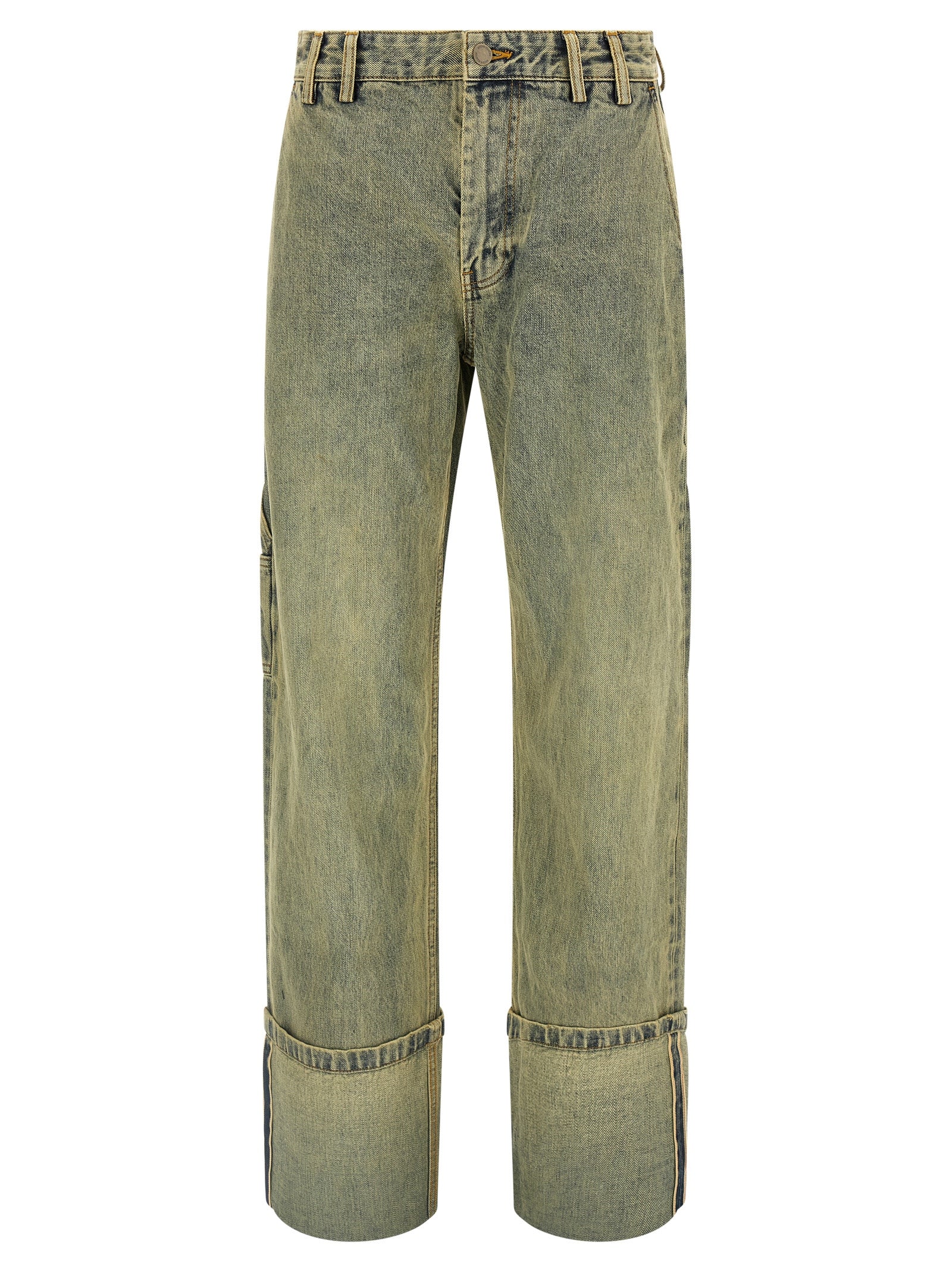 Entire Studios Cuff Surface Wave Jeans