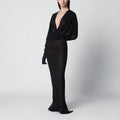 Entire Studios Long semi-sheer black dress