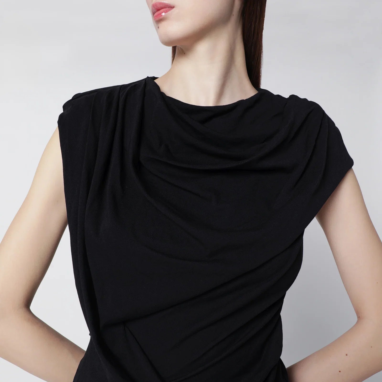 Entire Studios Twist mini dress in soot color