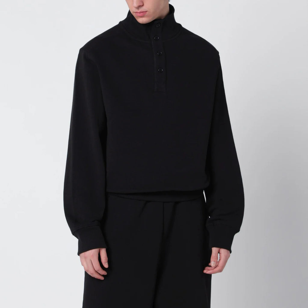 Entire Studios Black cotton buttoned sweater