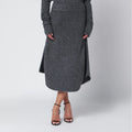 Entire Studios Smoke grey wool-blend midi skirt