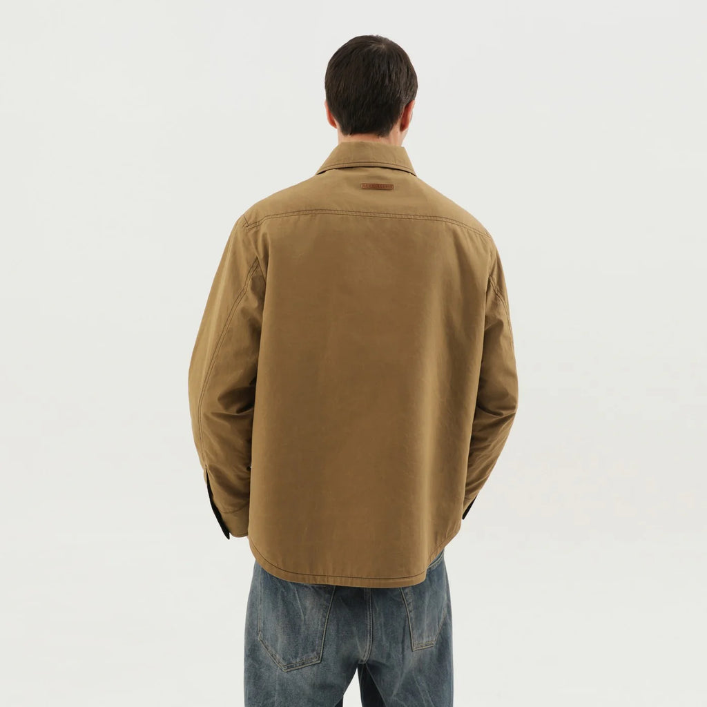 1989 STUDIO Kaki shirt-jacket with pockets