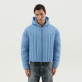 1989 STUDIO Light blue quilted down jacket