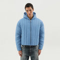 1989 STUDIO Light blue quilted down jacket