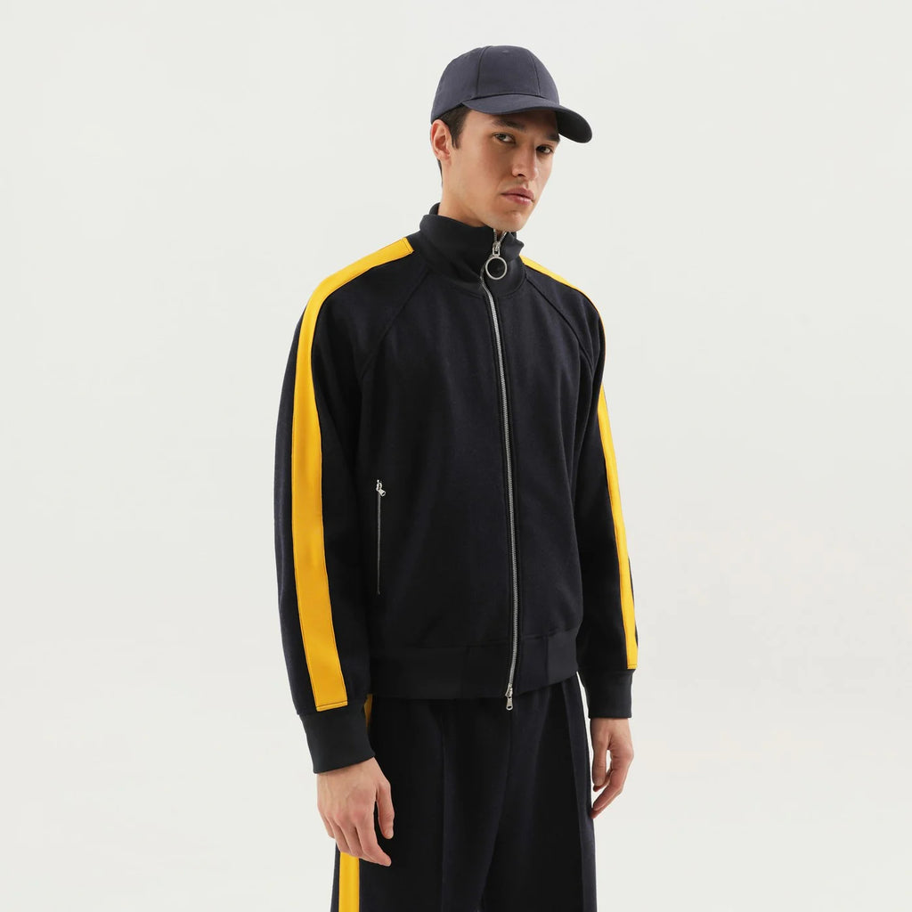 1989 STUDIO Gray jacket with side stripes