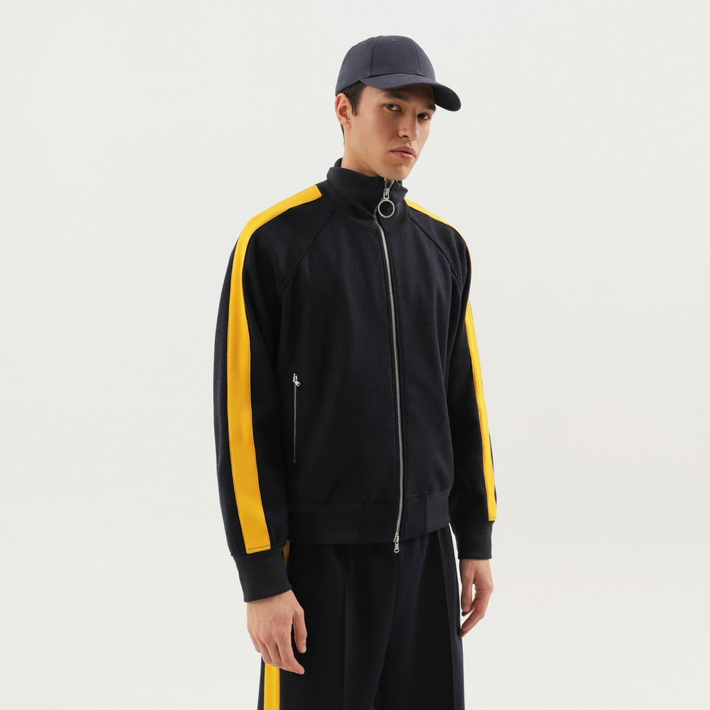 1989 STUDIO Gray jacket with side stripes