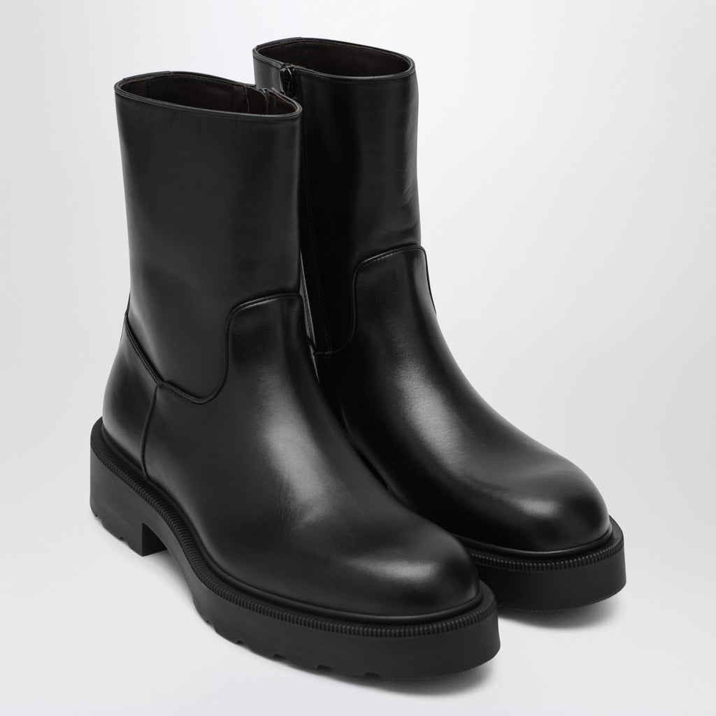 The Row Nobilis TR black leather boot