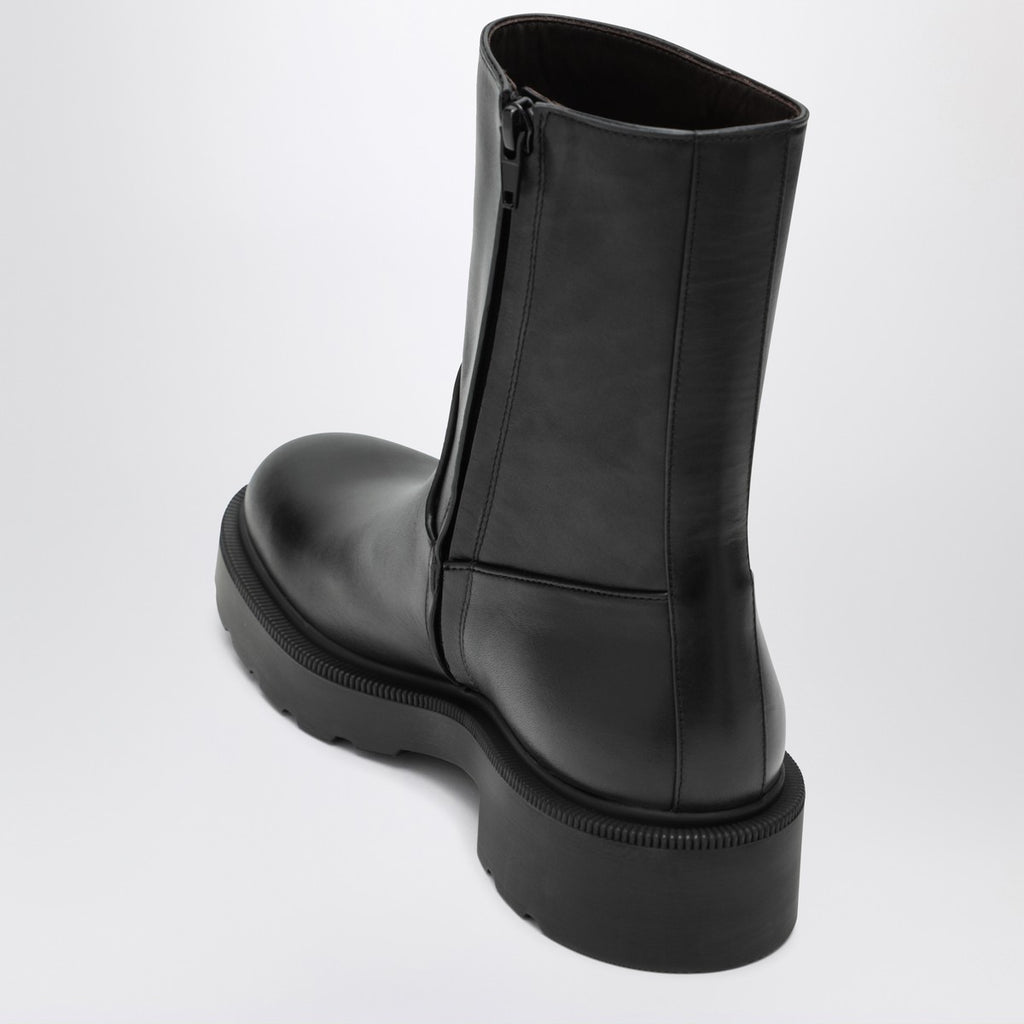 The Row Nobilis TR black leather boot