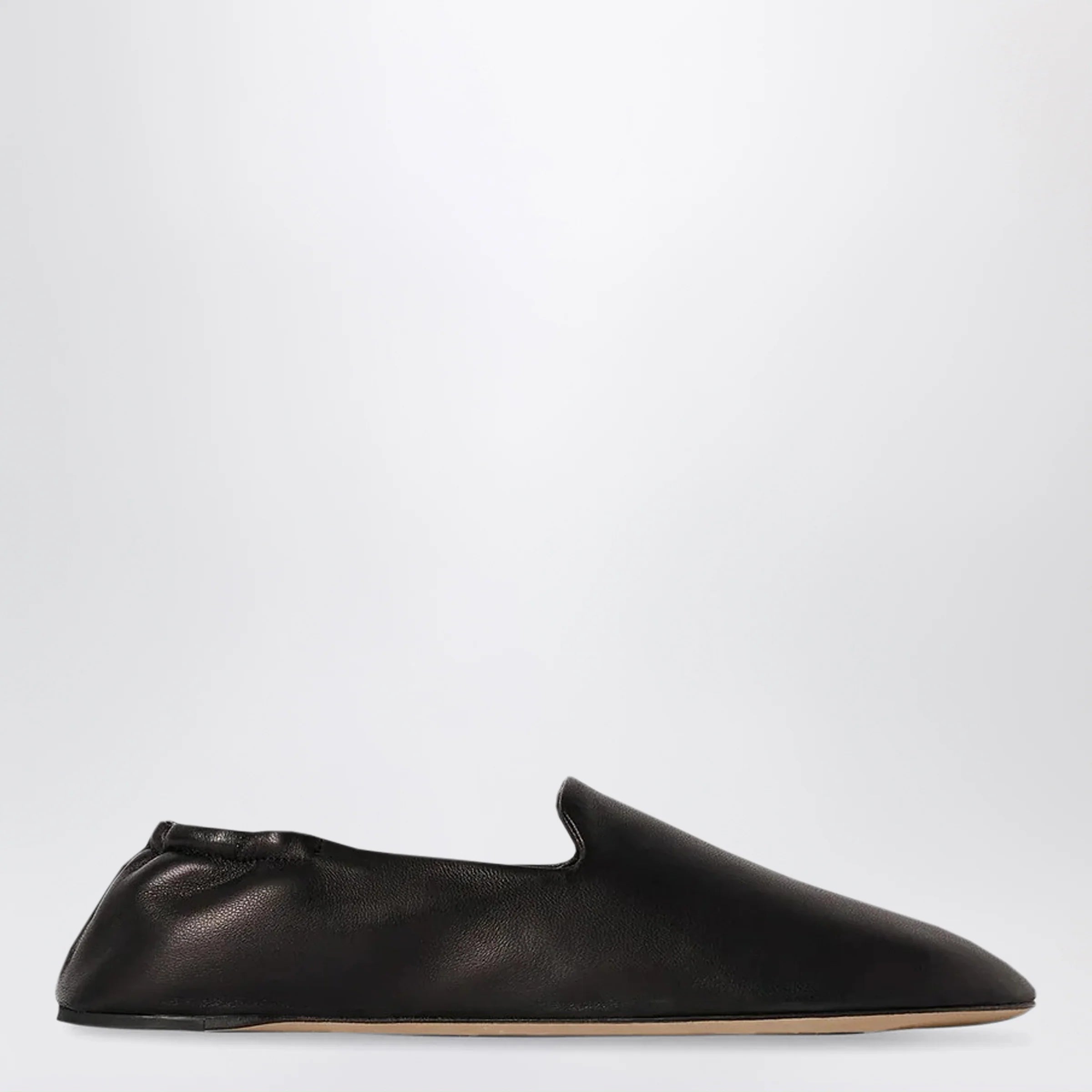 The Row Casa Slipper in lamb nappa leather black