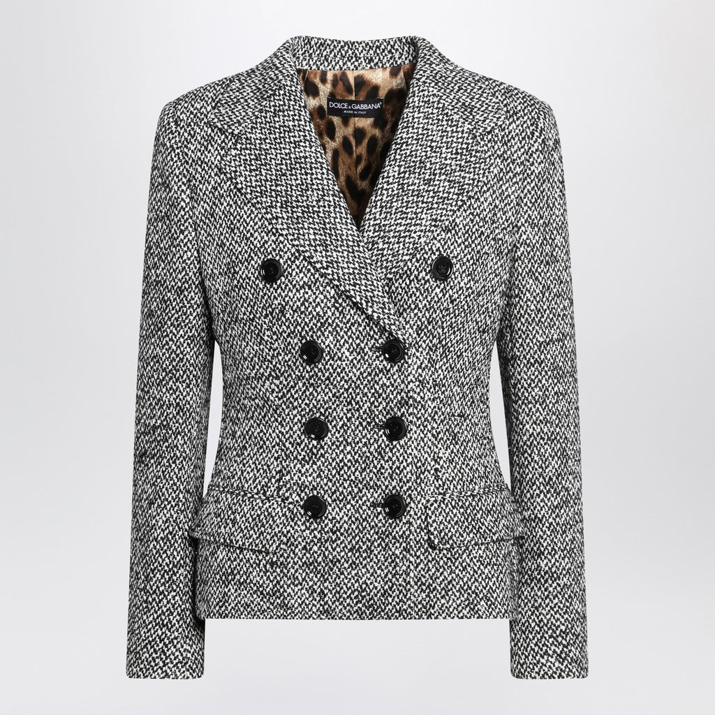 Dolce & Gabbana Dolce&Gabbana Single-breasted speckled wool-blend jacket