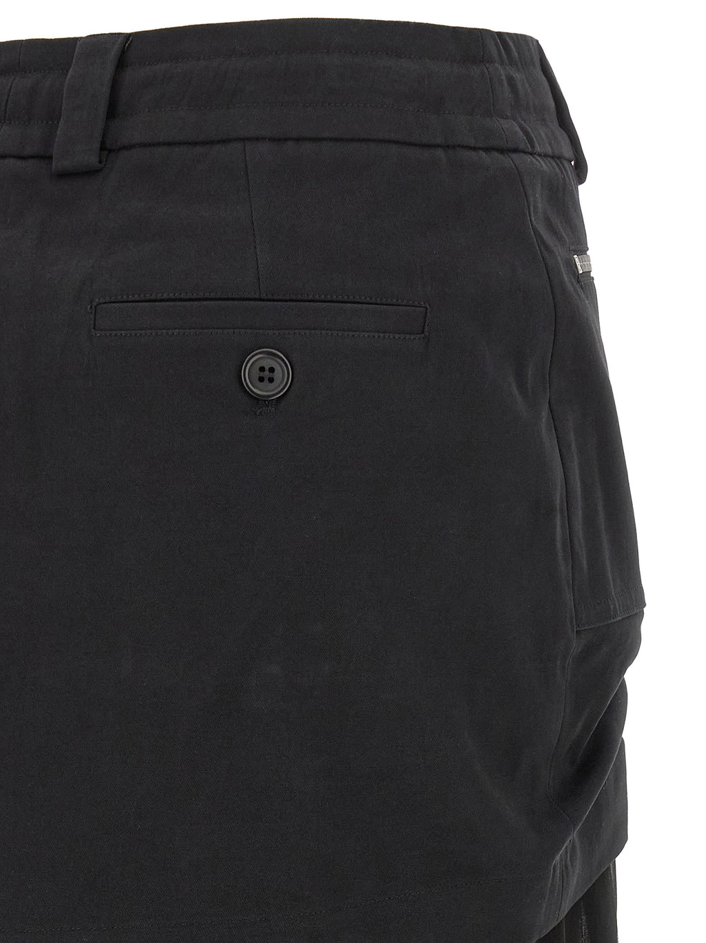 Dolce & Gabbana Twill And Chiffon Skirt