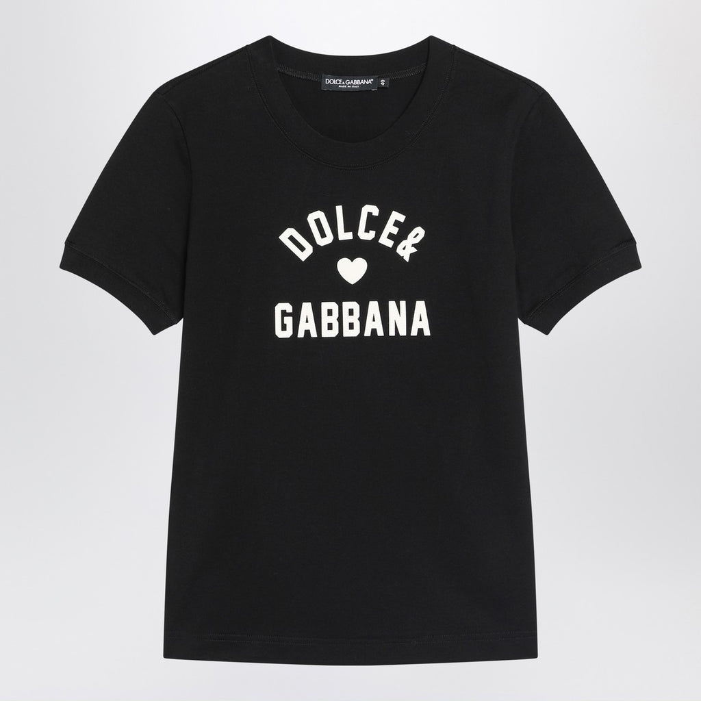 Dolce & Gabbana Dolce&Gabbana Black cotton logo T-shirt