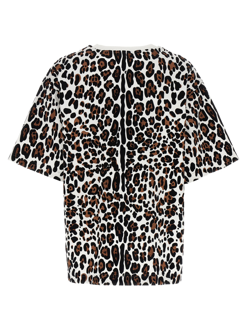 Dolce & Gabbana Animal Print Logo Plaque T-shirt