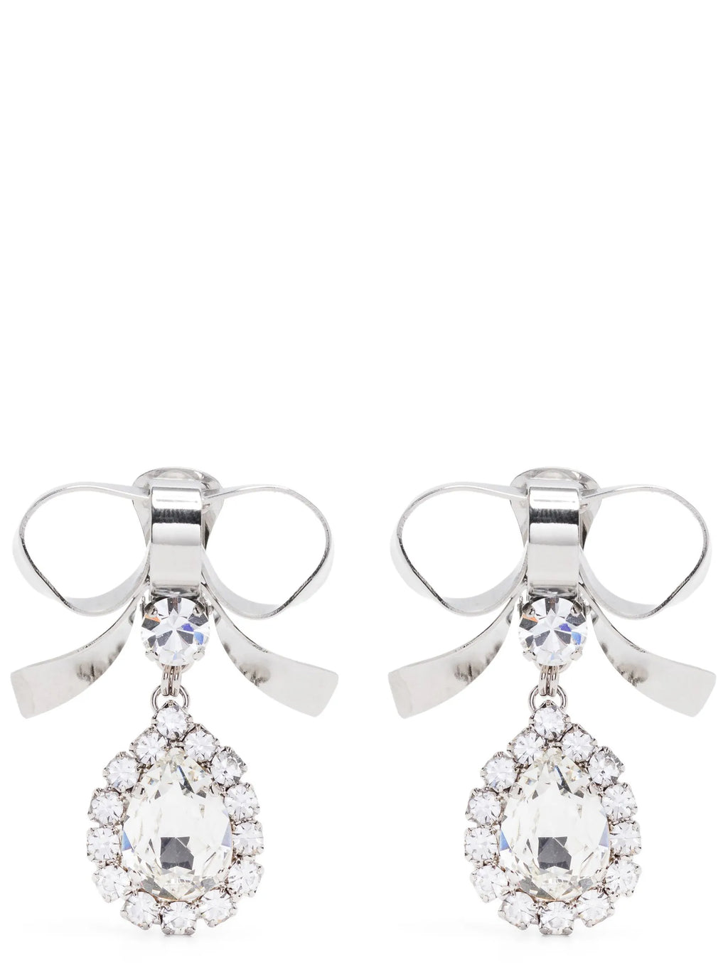 Alessandra Rich Metal Bow Earrings