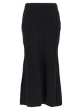 Alessandra Rich Maxi Wool Skirt
